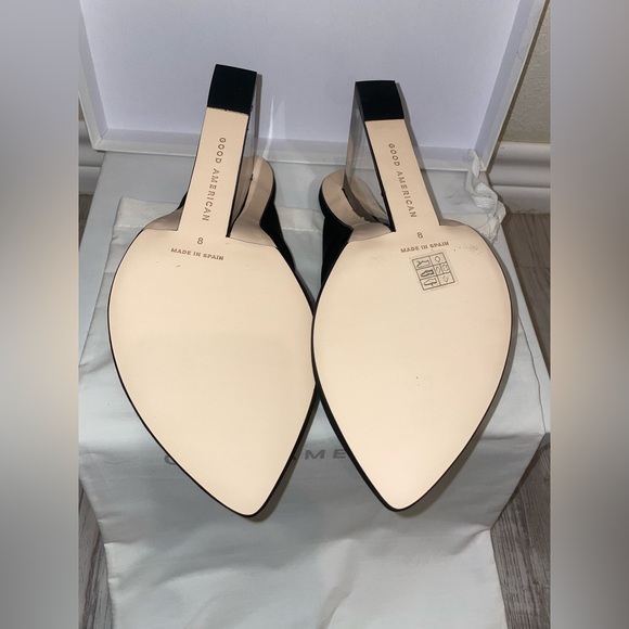 Good American Clear Wedge in Black size 8.0 - Picture 4 of 7